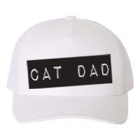 Cat Dad Funny Black Cat Yupoong Adult 5-Panel Trucker Hat