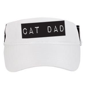 Cat Dad Funny Black Cat Adult Drive Performance Visor