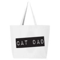 Cat Dad Funny Black Cat 25L Jumbo Tote