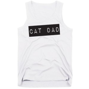 Cat Dad Funny Black Cat Tank Top