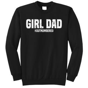 Cool Dad For Father Super Proud Dad Outnumbered Dad Sweatshirt