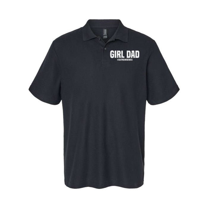 Cool Dad For Father Super Proud Dad Outnumbered Dad Softstyle Adult Sport Polo