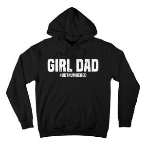 Cool Dad For Father Super Proud Dad Outnumbered Dad Tall Hoodie