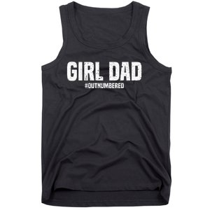 Cool Dad For Father Super Proud Dad Outnumbered Dad Tank Top