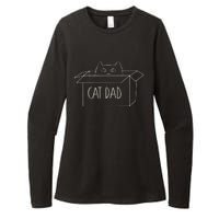 Cat Dad Funny Cat Daddy For Fathers Day Womens CVC Long Sleeve Shirt