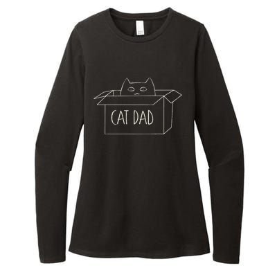 Cat Dad Funny Cat Daddy For Fathers Day Womens CVC Long Sleeve Shirt