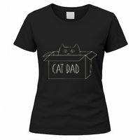 Cat Dad Funny Cat Daddy For Fathers Day Women's T-Shirt