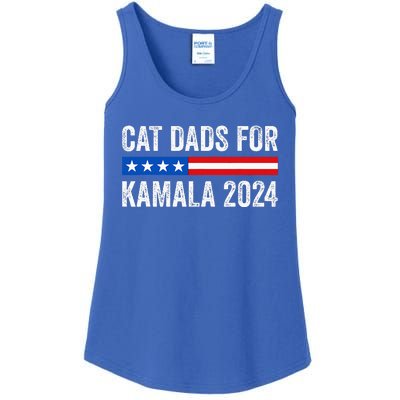 Cat Dads For Kamala Funny Cat Owner 2024 Ladies Essential Tank