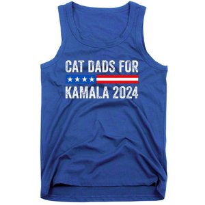 Cat Dads For Kamala Funny Cat Owner 2024 Tank Top