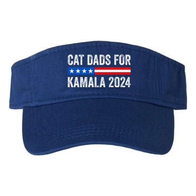 Cat Dads For Kamala Funny Cat Owner 2024 Valucap Bio-Washed Visor