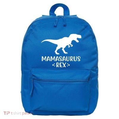 Christmas Dinosaur For Mom And Grandma Mamasaurus Rex Gift 16 in Basic Backpack