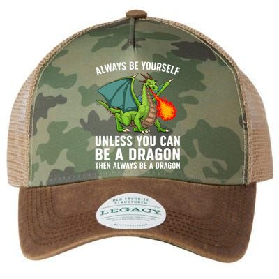 Cool Dragon For Boy Mythical Dragon Lovers Legacy Tie Dye Trucker Hat