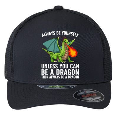 Cool Dragon For Boy Mythical Dragon Lovers Flexfit Unipanel Trucker Cap