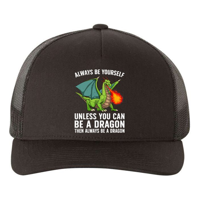 Cool Dragon For Boy Mythical Dragon Lovers Yupoong Adult 5-Panel Trucker Hat