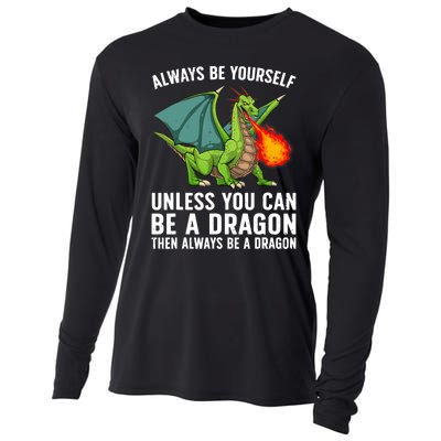 Cool Dragon For Boy Mythical Dragon Lovers Cooling Performance Long Sleeve Crew