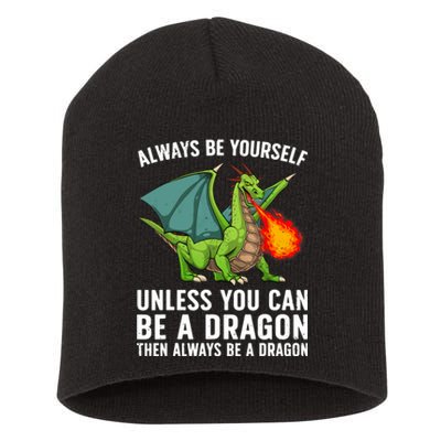 Cool Dragon For Boy Mythical Dragon Lovers Short Acrylic Beanie