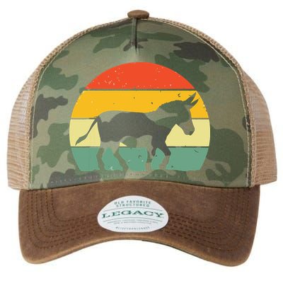 Cool Donkey For Mule Horse Animal Lover Jackass Legacy Tie Dye Trucker Hat