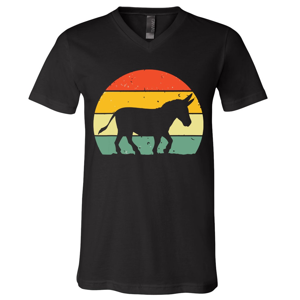 Cool Donkey For Mule Horse Animal Lover Jackass V-Neck T-Shirt