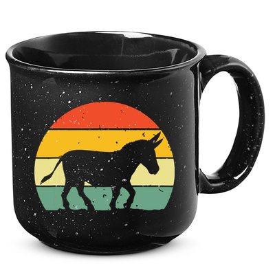 Cool Donkey For Mule Horse Animal Lover Jackass 15oz Campfire Ceramic Mug