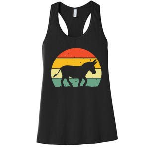 Cool Donkey For Mule Horse Animal Lover Jackass Women's Racerback Tank