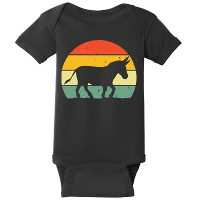 Cool Donkey For Mule Horse Animal Lover Jackass Baby Bodysuit