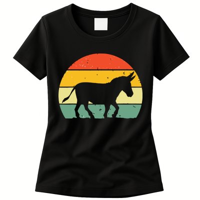 Cool Donkey For Mule Horse Animal Lover Jackass Womens T-Shirt