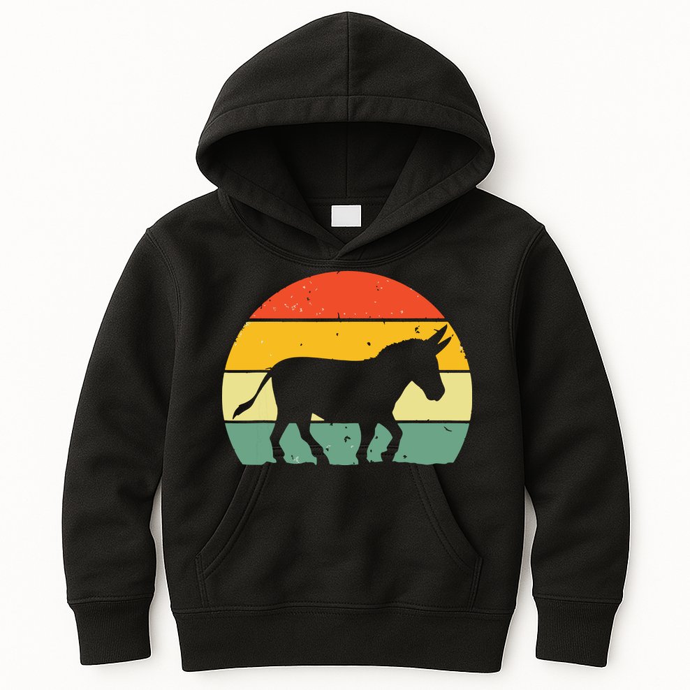 Cool Donkey For Mule Horse Animal Lover Jackass Kids Hoodie