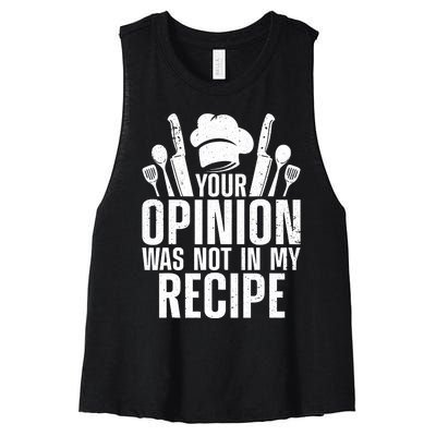 Chef Definition Funny Line Saying Cook Cooking Gifts Chefs Women's Racerback Cropped Tank