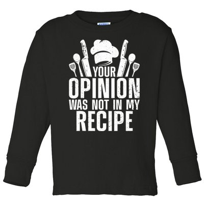 Chef Definition Funny Line Saying Cook Cooking Gifts Chefs Toddler Long Sleeve Shirt