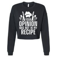 Chef Definition Funny Line Saying Cook Cooking Gifts Chefs Cropped Pullover Crew