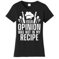 Chef Definition Funny Line Saying Cook Cooking Gifts Chefs Women's T-Shirt