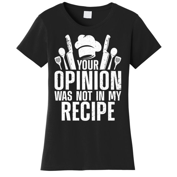 Chef Definition Funny Line Saying Cook Cooking Gifts Chefs Women's T-Shirt