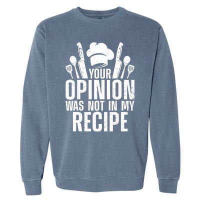 Chef Definition Funny Line Saying Cook Cooking Gifts Chefs Garment-Dyed Sweatshirt