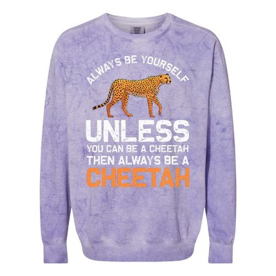 Cheetah Design For Safari Wildlife Colorblast Crewneck Sweatshirt