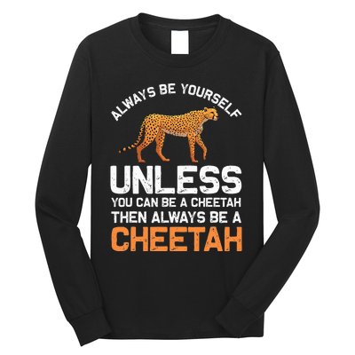 Cheetah Design For Safari Wildlife Long Sleeve Shirt