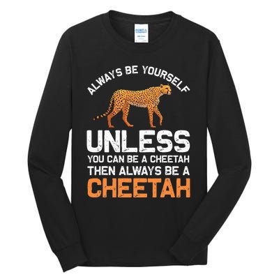 Cheetah Design For Safari Wildlife Tall Long Sleeve T-Shirt