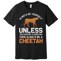 Cheetah Design For Safari Wildlife Premium T-Shirt