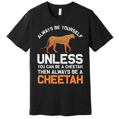 Cheetah Design For Safari Wildlife Premium T-Shirt