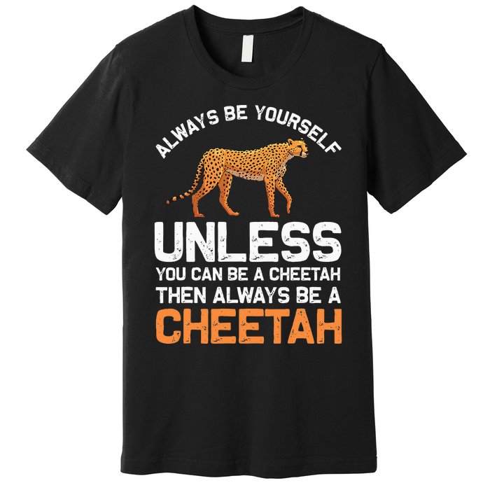 Cheetah Design For Safari Wildlife Premium T-Shirt