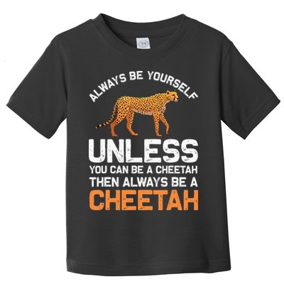 Cheetah Design For Safari Wildlife Toddler T-Shirt