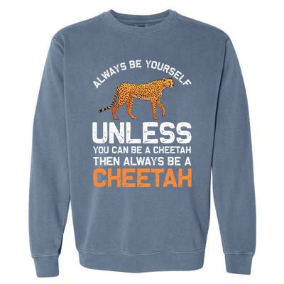 Cheetah Design For Safari Wildlife Garment-Dyed Sweatshirt