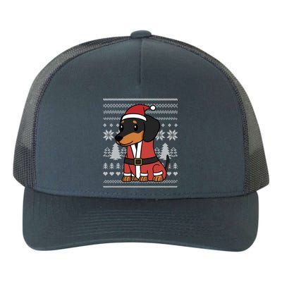 Cartoon Dachshund Funny Dog Christmas Gift Funny Gift Yupoong Adult 5-Panel Trucker Hat