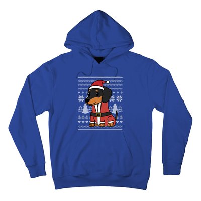 Cartoon Dachshund Funny Dog Christmas Gift Hoodie