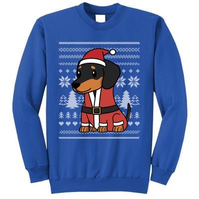 Cartoon Dachshund Funny Dog Christmas Gift Sweatshirt