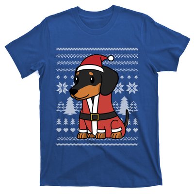 Cartoon Dachshund Funny Dog Christmas Gift T-Shirt