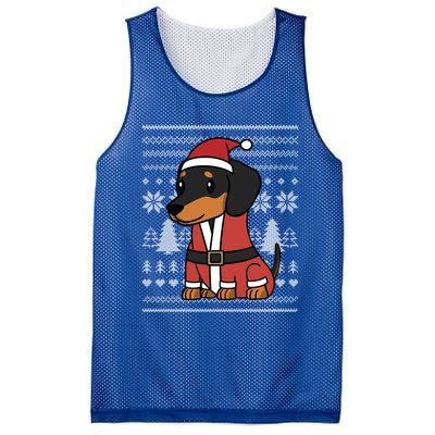 Cartoon Dachshund Funny Dog Christmas Gift Mesh Reversible Basketball Jersey Tank