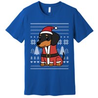 Cartoon Dachshund Funny Dog Christmas Gift Premium T-Shirt