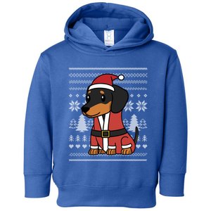 Cartoon Dachshund Funny Dog Christmas Gift Toddler Hoodie