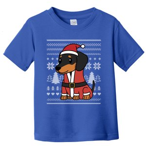 Cartoon Dachshund Funny Dog Christmas Gift Toddler T-Shirt