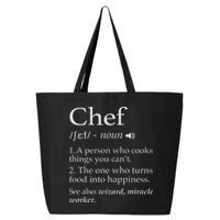 Chef Definition Funny Line Saying Cook Cooking Gifts Chefs 25L Jumbo Tote
